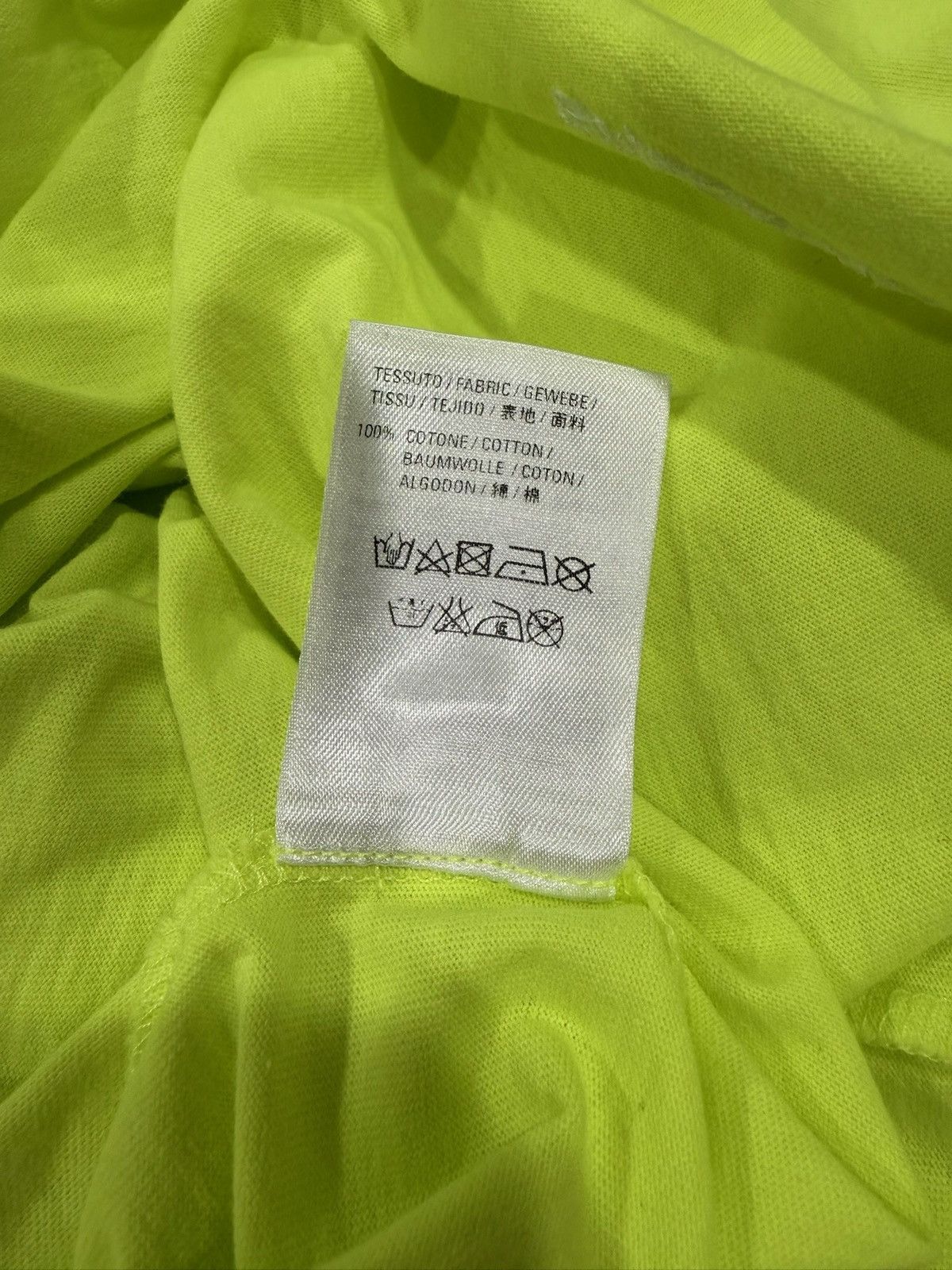 Balenciaga Balenciaga Oversized Neon Yellow Logo T Shirt Size US L / EU 52-54 / 3 - 6 Thumbnail