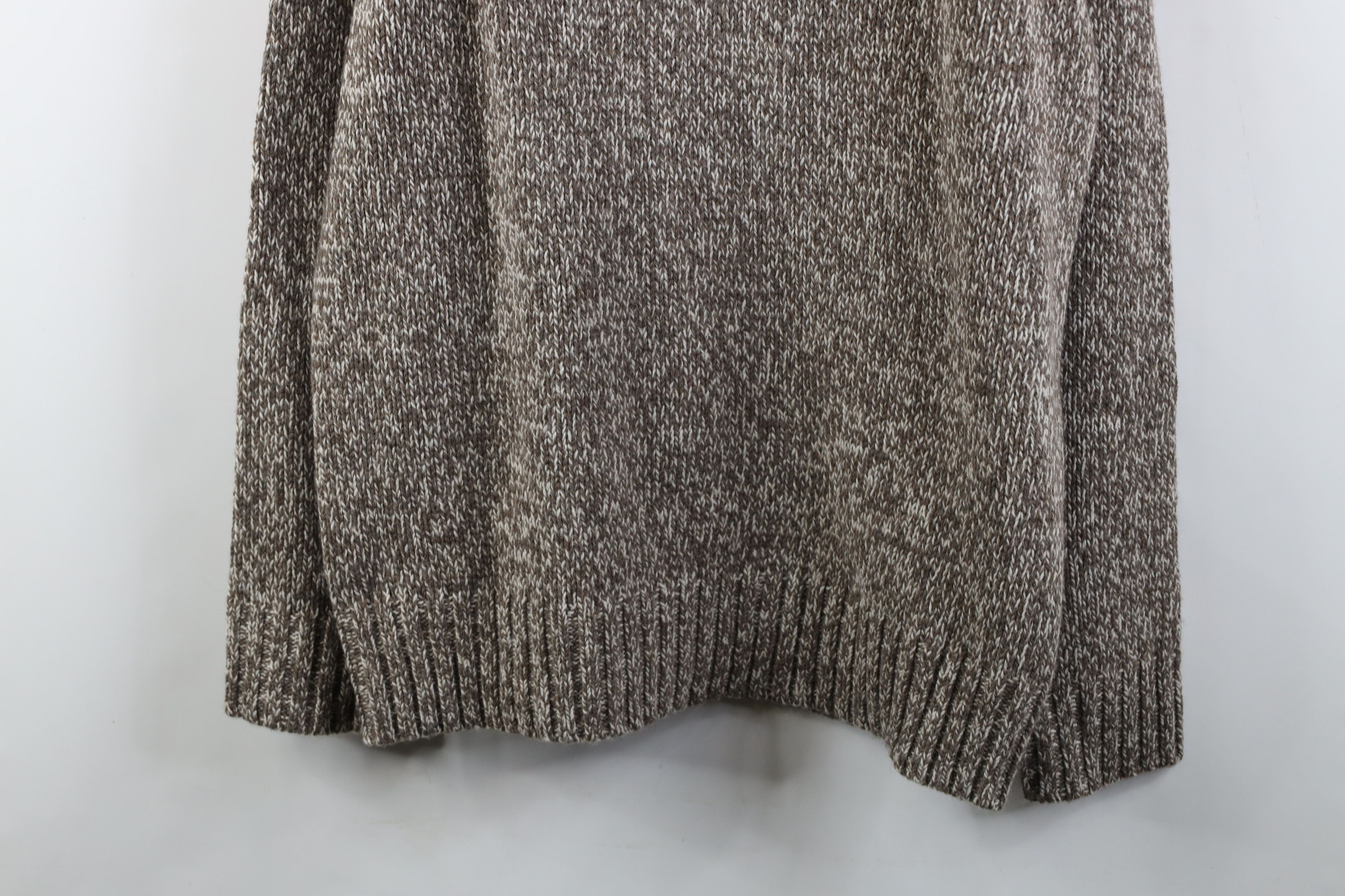 Eddie Bauer Deadstock Vintage Y2K Eddie Bauer Knit Shawl Sweater Brown Size US L / EU 52-54 / 3 - 3 Thumbnail
