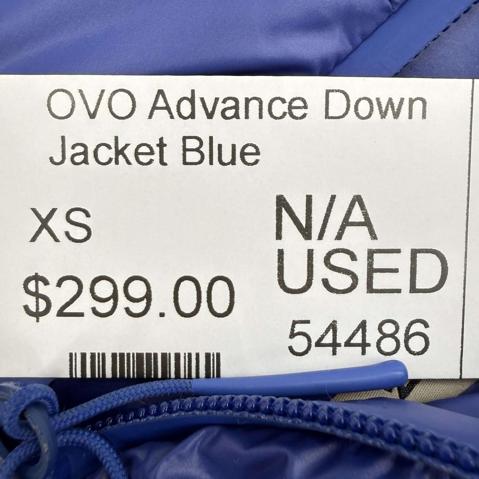 October's Very Own OVO Advance Down Jacket Blue XS Size US XS / EU 42 / 0 - 9 Thumbnail