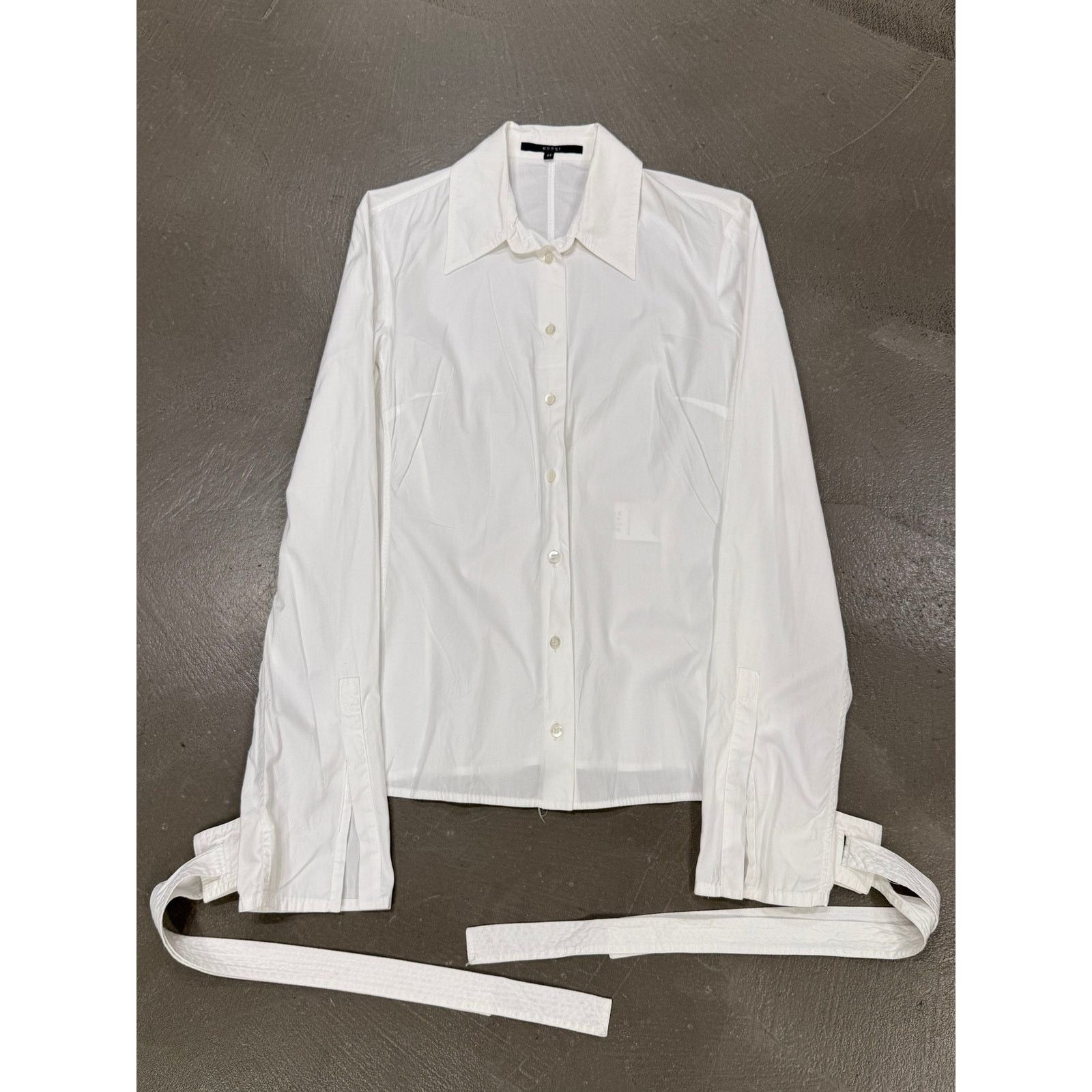 Gucci S/S2003 Gucci by Tom Ford sleeves strap shirt Size M / US 6-8 / IT 42-44 - 1 Thumbnail