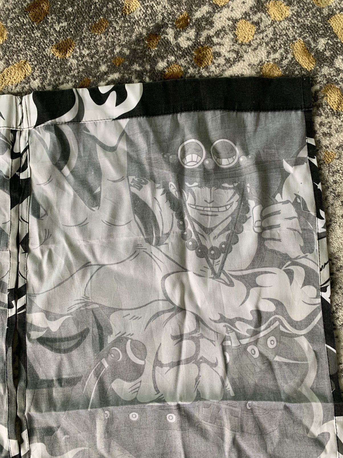 Anime One Piece Luffy Portgas D Ace Monkey D Curtain Size ONE SIZE - 9 Thumbnail