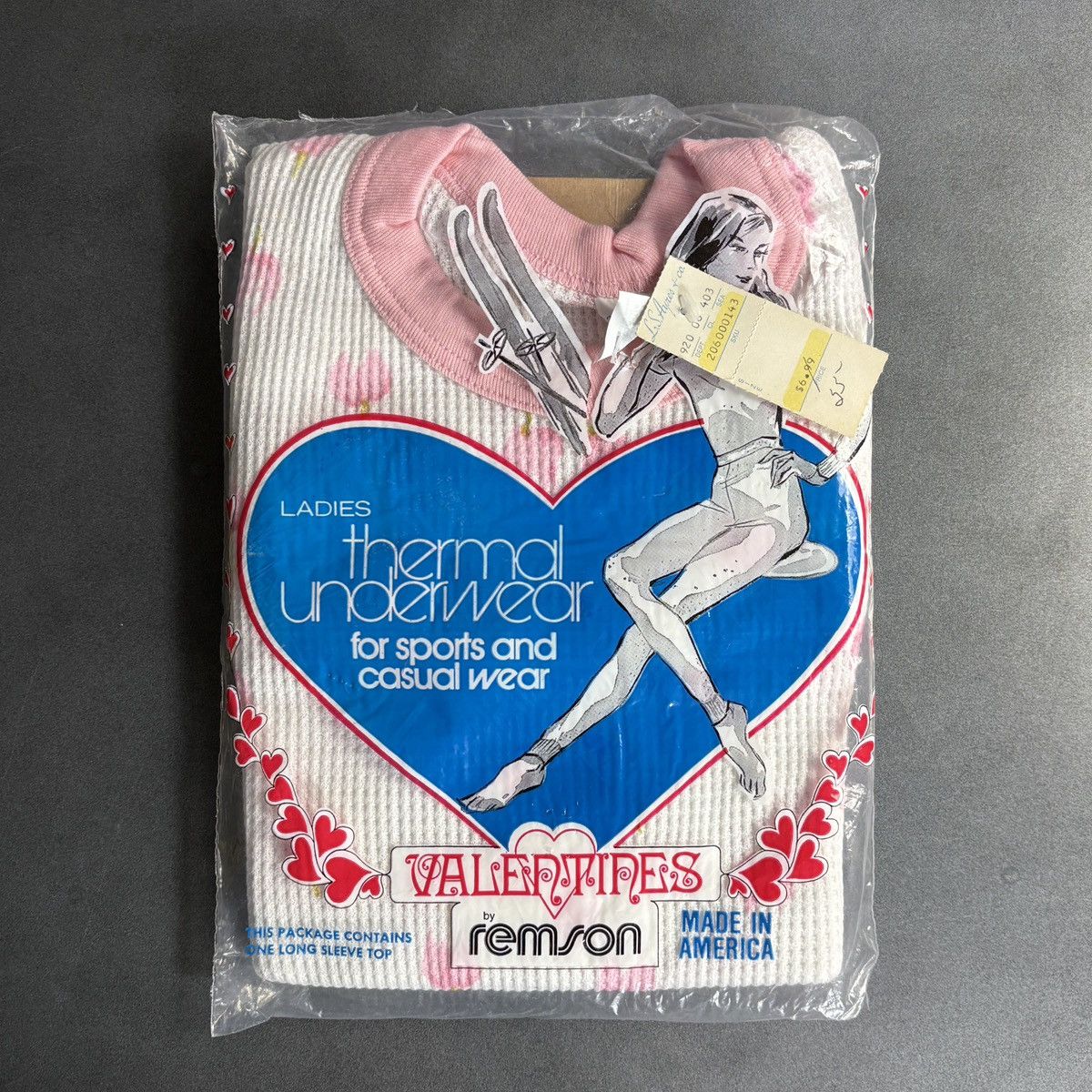 JCPenney × Sears × Vintage Deadstock 1970s Thermal Longsleeve Vintage Valentines Floral Size M / US 6-8 / IT 42-44 - 3 Thumbnail