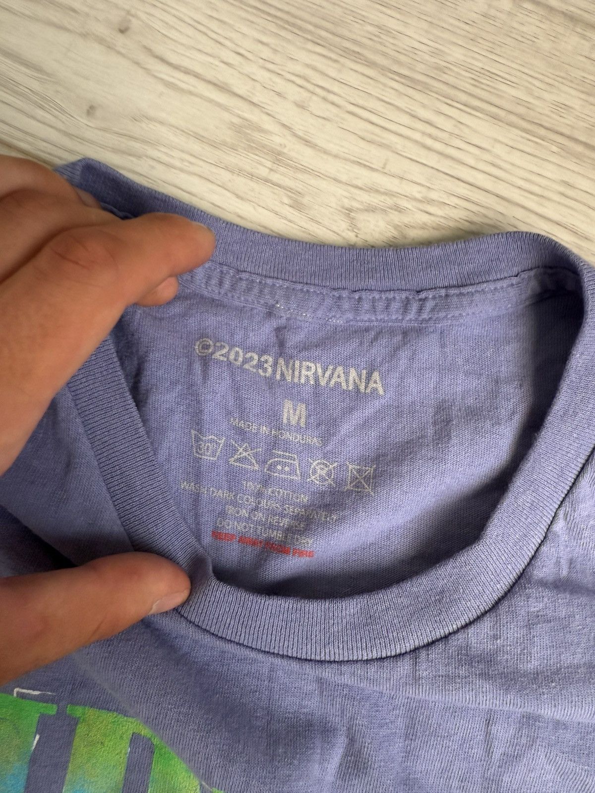 Nirvana Vintage Nirvana Tie-Dye Logo Tee (Purple) sleeveless Size US M / EU 48-50 / 2 - 4 Thumbnail