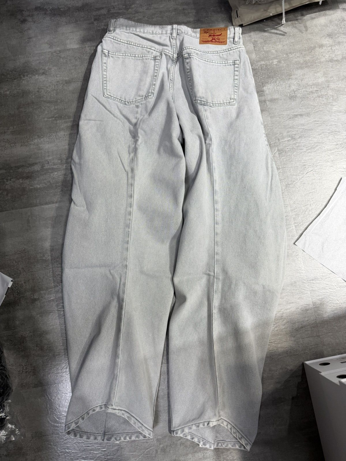Y/Project Y/Project Banana Jeans - Grey Size US 31 - 5 Thumbnail
