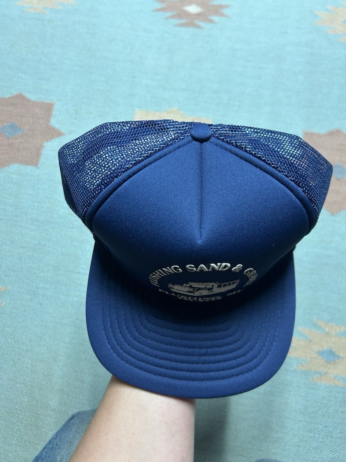 Vintage Vintage trucker hat flushing sand gravel flushing Michigan Size ONE SIZE - 3 Thumbnail