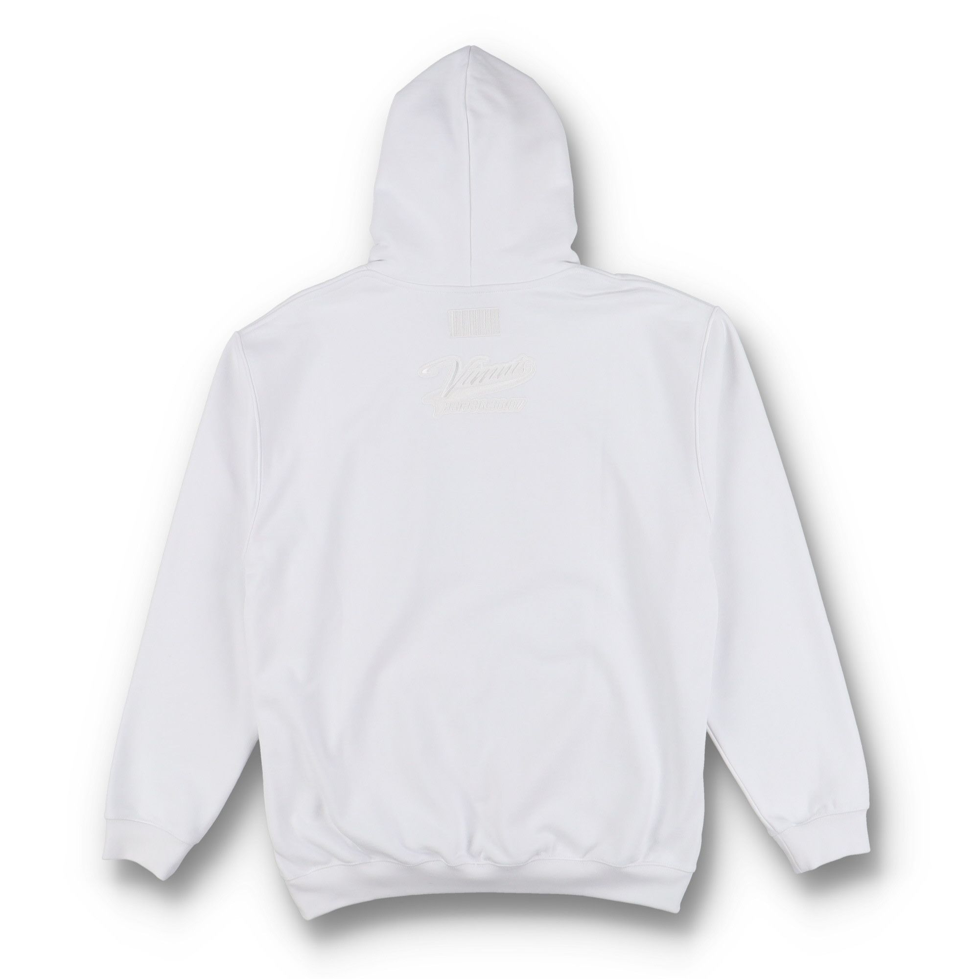 Vetements White Embroidered VTMNTS College Logo Hoodie Size L / US 10 / IT 46 - 7 Thumbnail