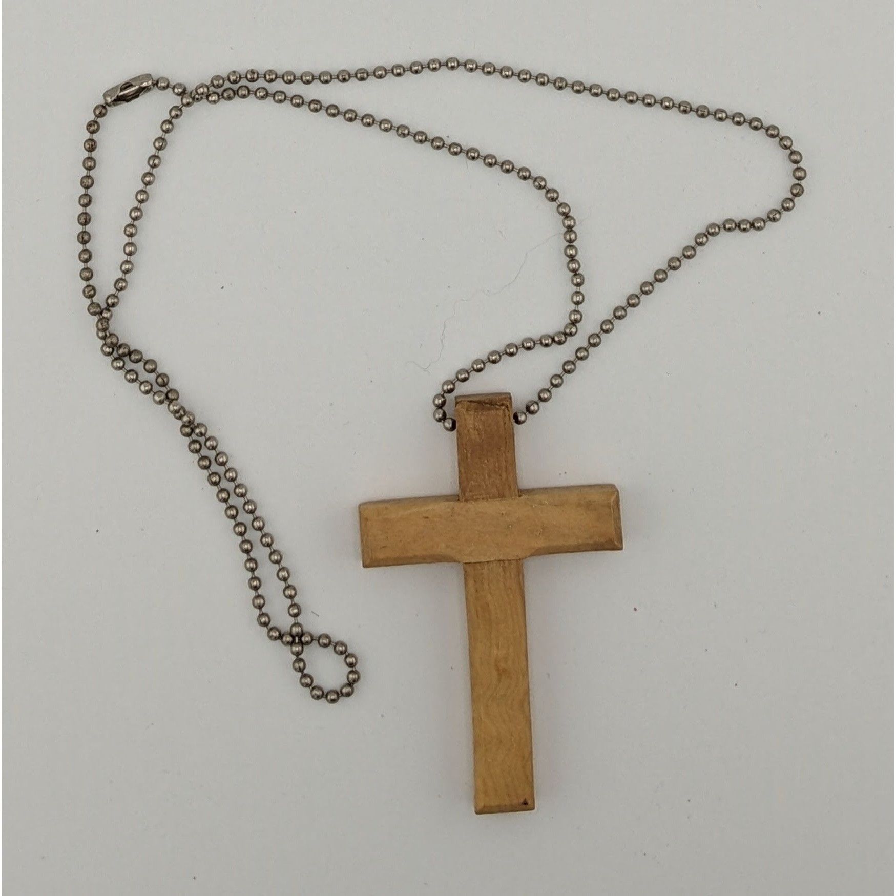 Other Handmade Religious Olive Wood Carved Cross Necklace Size ONE SIZE - 4 Thumbnail