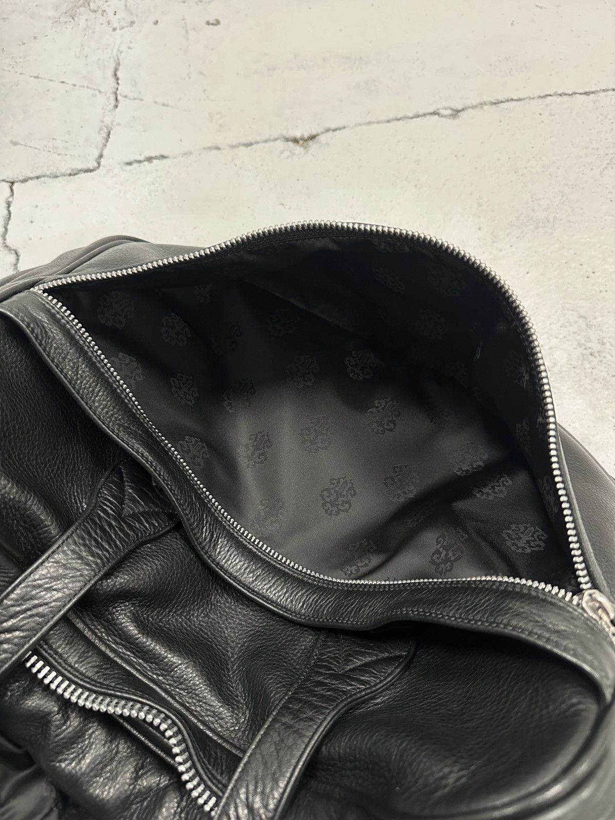 Chrome Hearts Chrome Hearts Fleur Silver Leather Patch Diaper Duffle Bag Size ONE SIZE - 24 Thumbnail