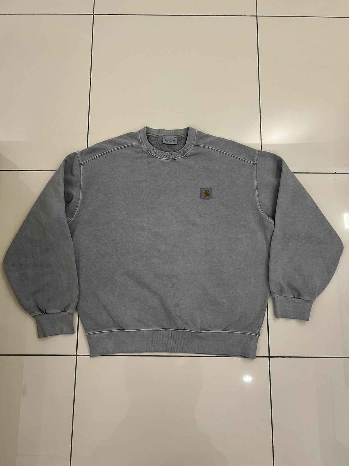 Carhartt Wip Carhartt WIP Vista Dyed Logo Grey Sweatshirt Size US XXL / EU 58 / 5 - 1 Thumbnail