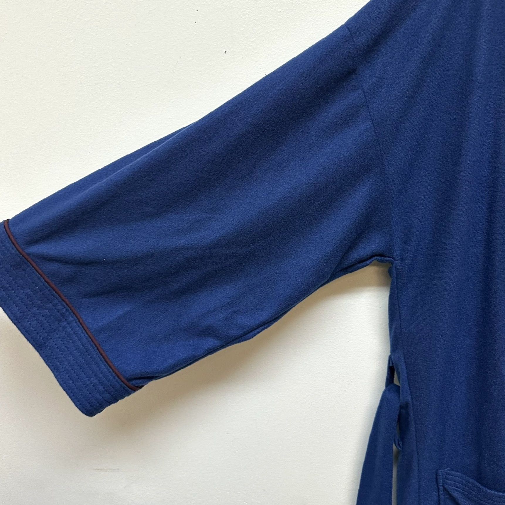 Vintage VINTAGE Towncraft Blue Smoking Lounge Robe House Coat One Size Made in USA Size US L / EU 52-54 / 3 - 4 Thumbnail