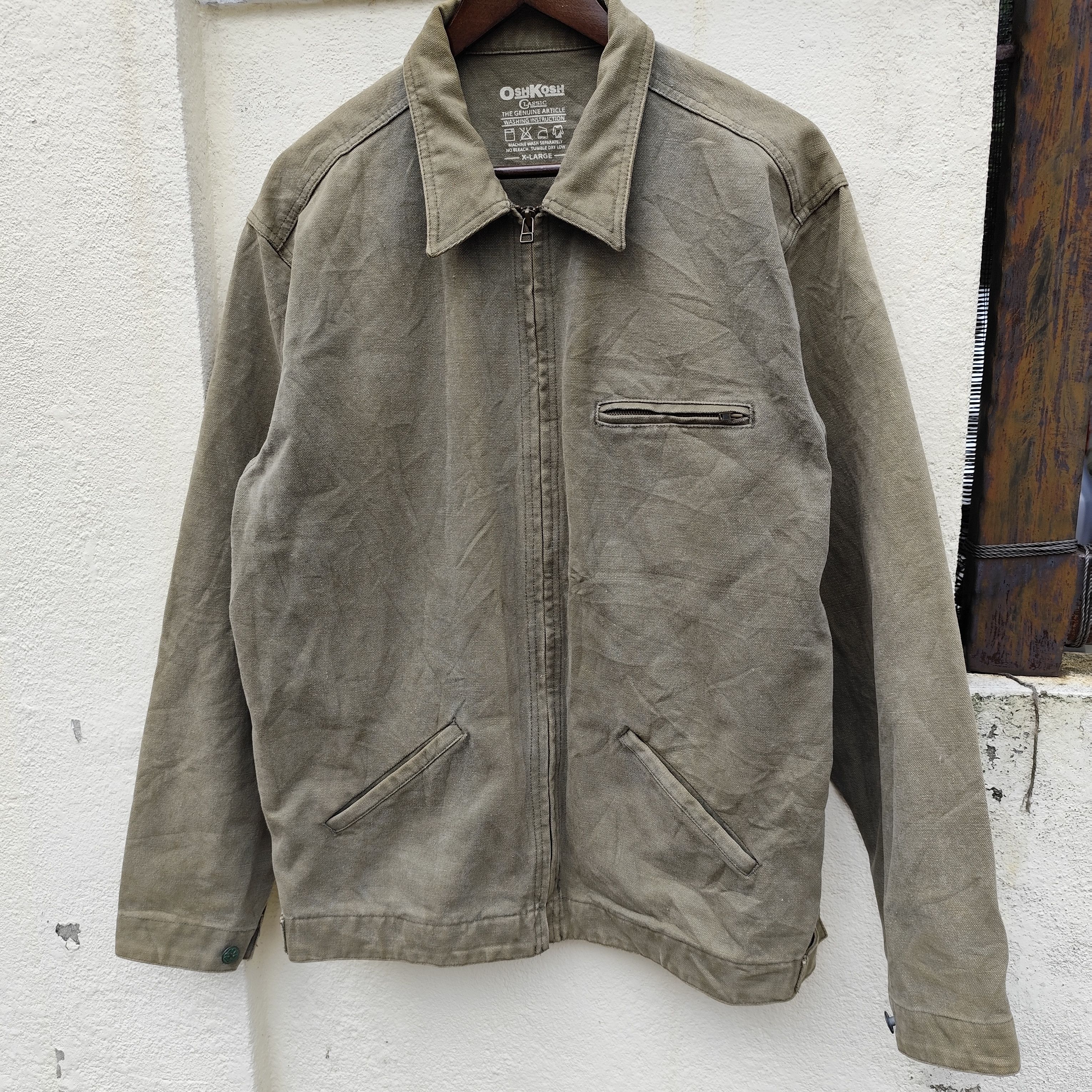 Oshkosh × Vintage VINTAGE OSHKOSH CLASIC CHORE TATTERED JACKET Size US XL / EU 56 / 4 - 3 Thumbnail