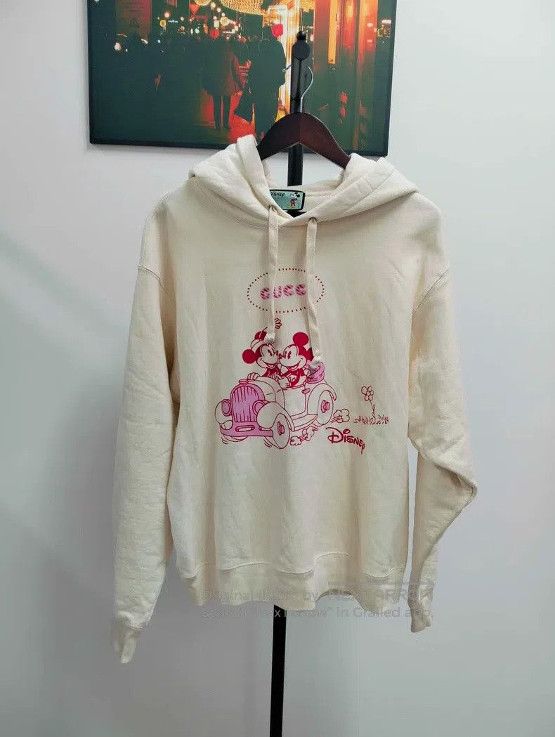 Gucci Gucci Mickey Hooded Sweatshirt Size L / US 10 / IT 46 - 1 Thumbnail