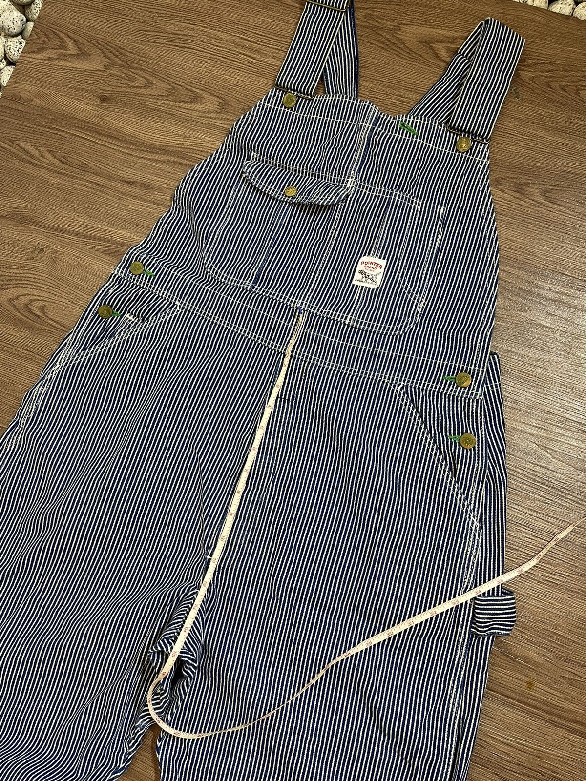 Pointer × Vintage Pointer Vintage Hickory Stripe Carpenter Overalls Size US 36 / EU 52 - 20 Thumbnail