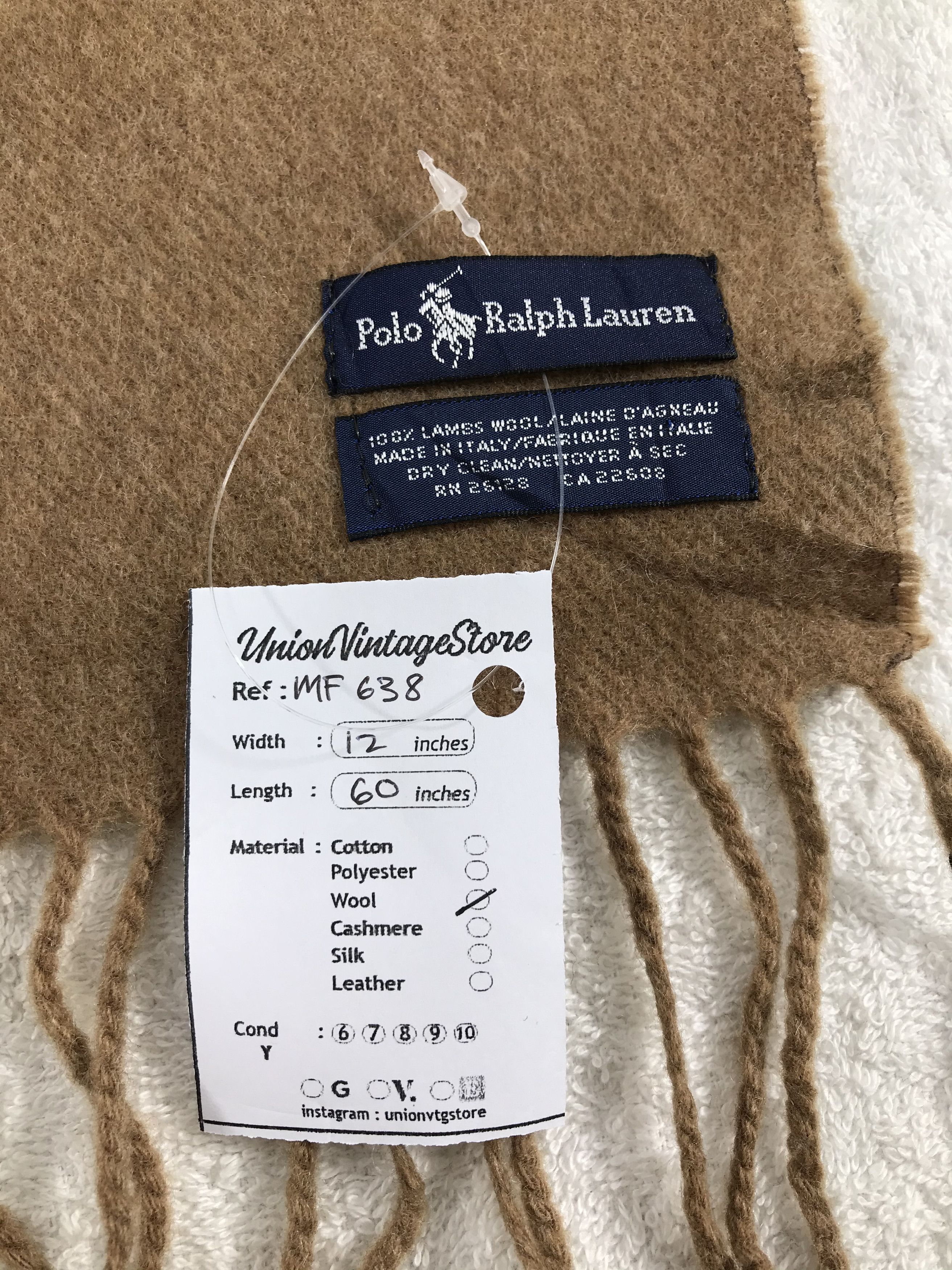 Polo Ralph Lauren Vintage Polo Ralph Lauren Scarf/Muffler/Neckwear MF638 Size ONE SIZE - 5 Thumbnail