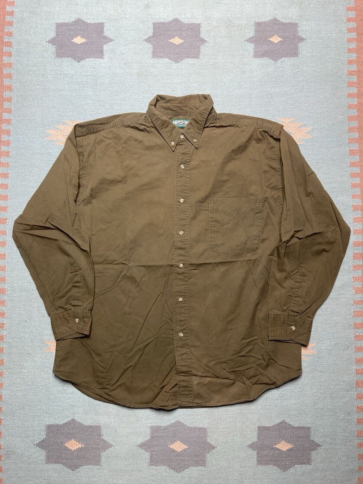 American Eagle Outfitters American eagle button shirt safari military light cotton XL Size US XL / EU 56 / 4 - 1 Thumbnail