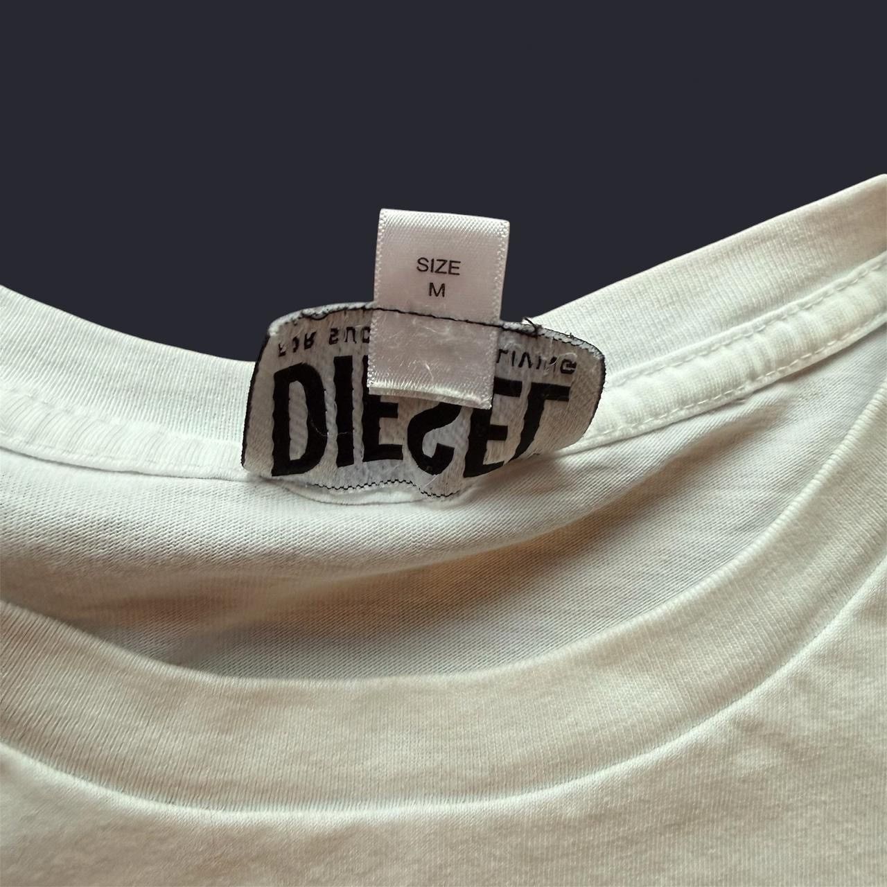 Diesel Diesel White T Shirt w/ Off White Logo Design Size US M / EU 48-50 / 2 - 5 Thumbnail