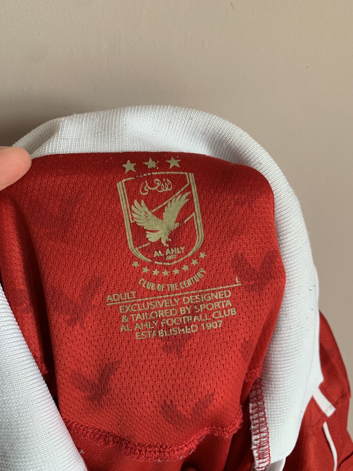 Other Al Ahly Home Football Shirt Soccer Jersey Size L Size US L / EU 52-54 / 3 - 10 Thumbnail