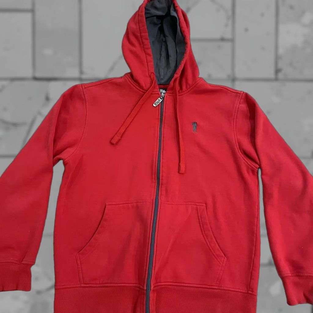 Vintage Ryan Sheckler Men's Red Cotton Zip-Up Windbreaker Hoodie Jacket XL Clothing Size US XL / EU 56 / 4 - 1 Thumbnail