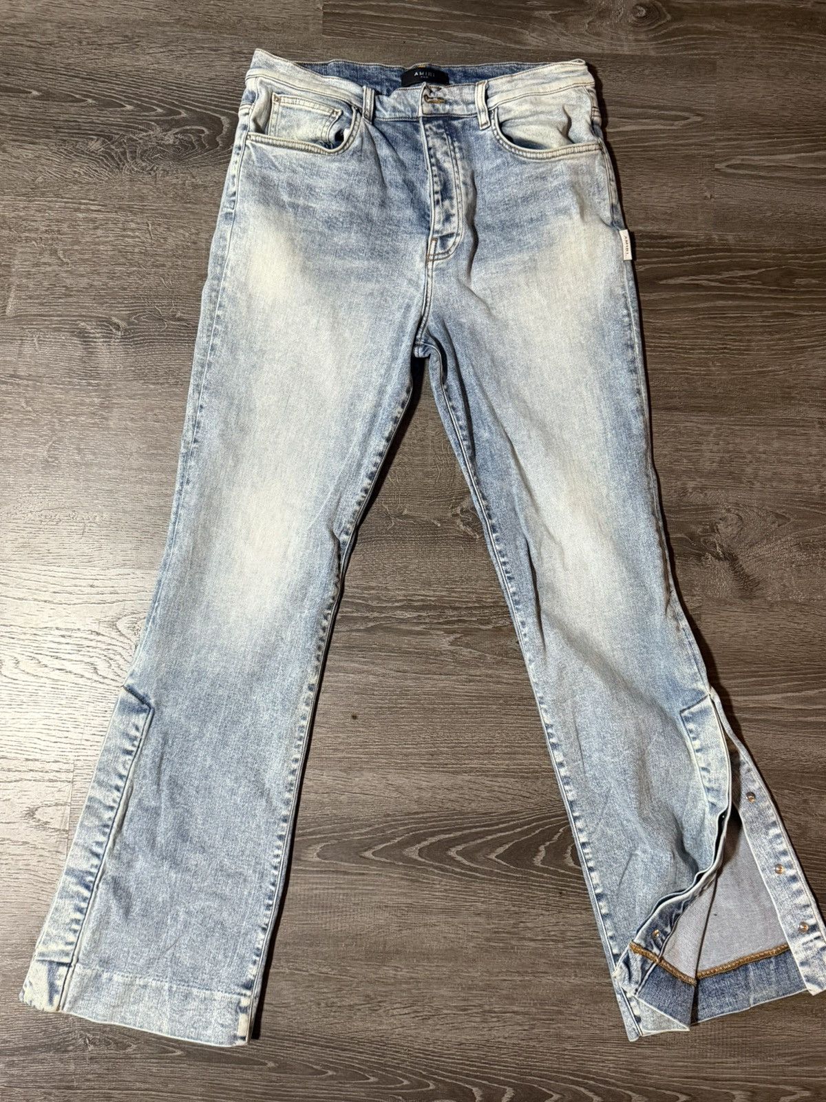Amiri Amiri Blue stacked jeans Size US 33 - 2 Thumbnail
