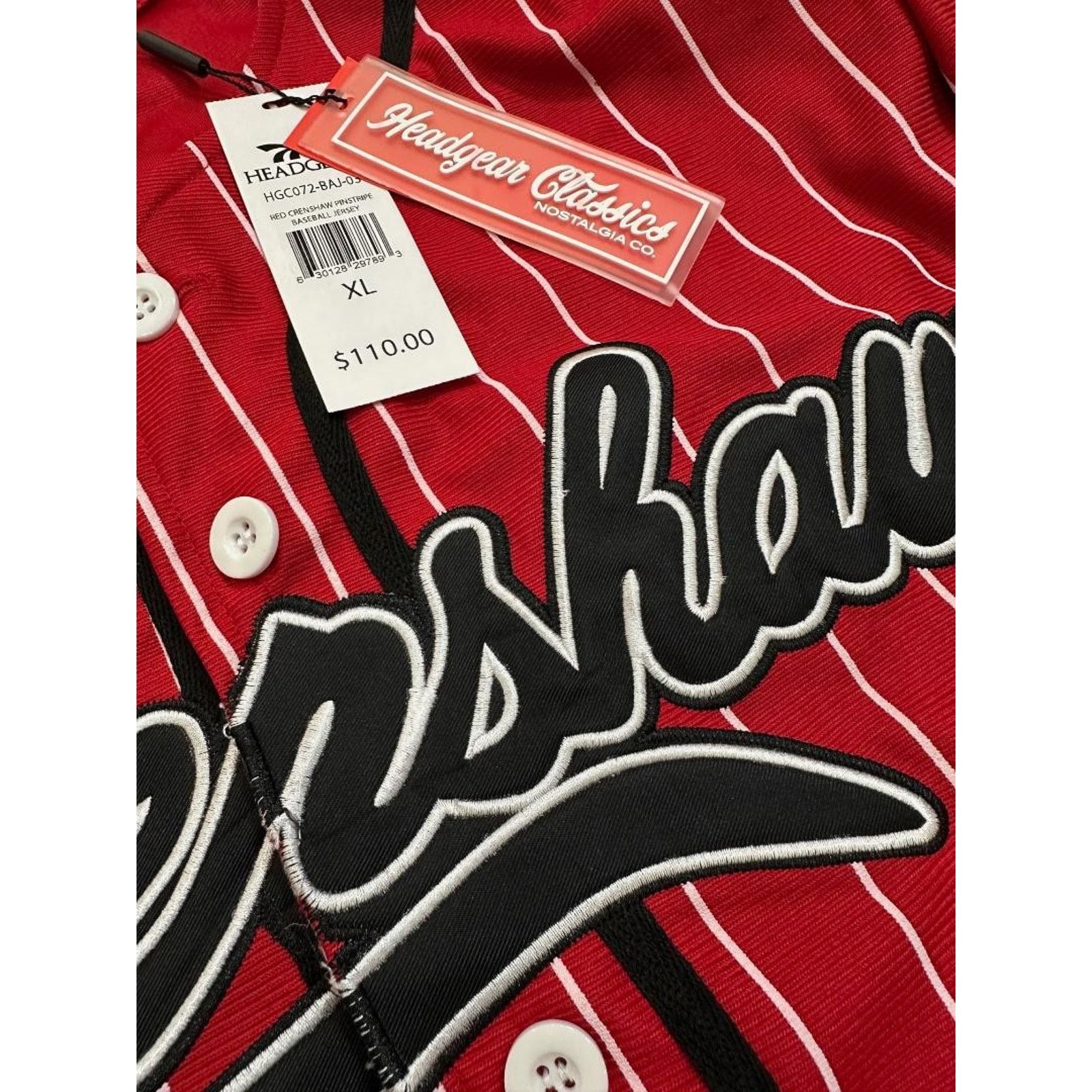 Other Nipsey Hussle Crenshaw Headgear Classics Baseball Jersey Size US XL / EU 56 / 4 - 4 Thumbnail