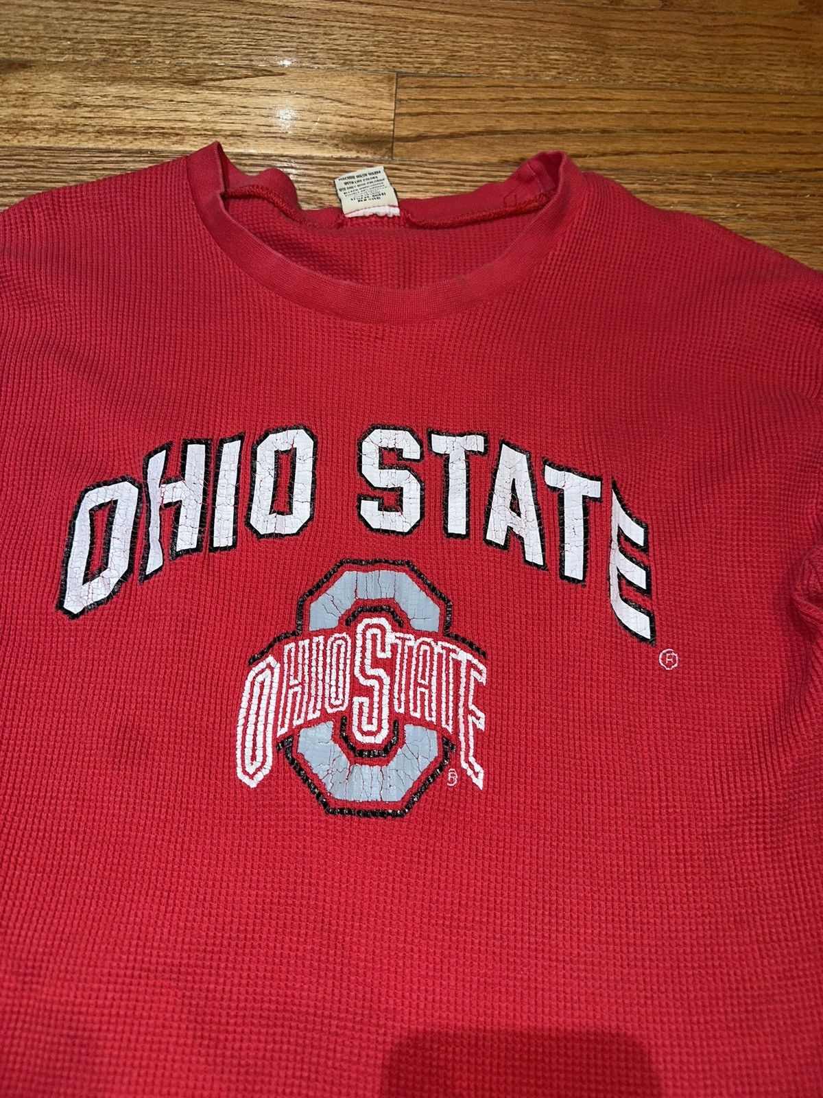Vintage Vintage Ohio State University Thermal Long-sleeve Size US XL / EU 56 / 4 - 2 Thumbnail