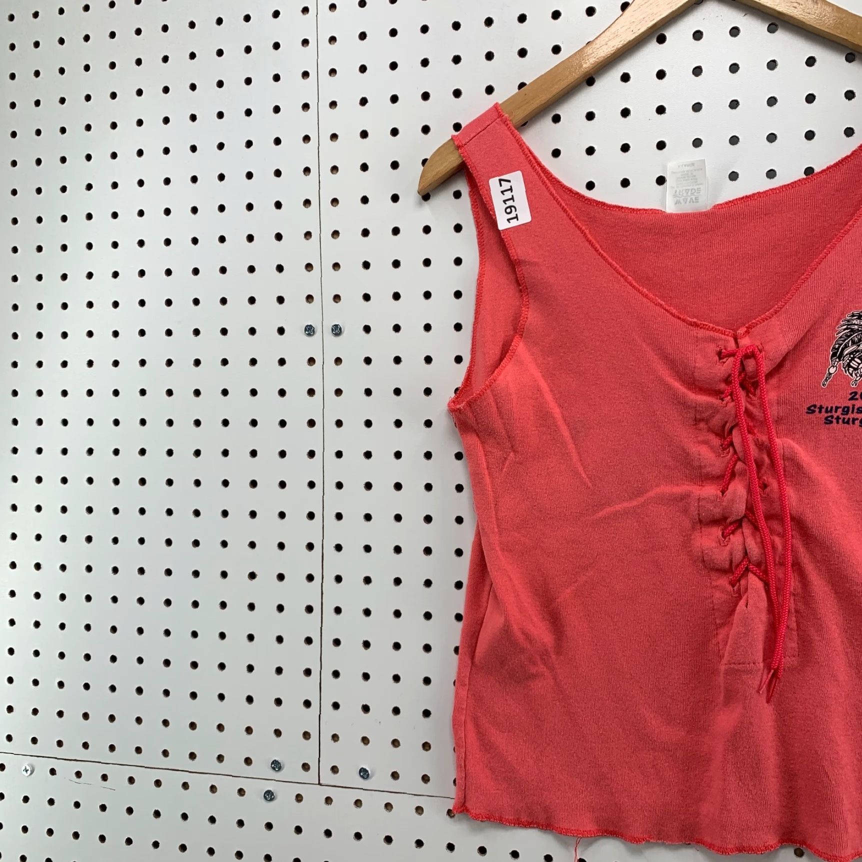 Vintage VINTAGE Wave Trade Sturgis Motorcycle Tank Top 2001 Eagle Womens XL Pink Size XL / US 12-14 / IT 48-50 - 3 Thumbnail