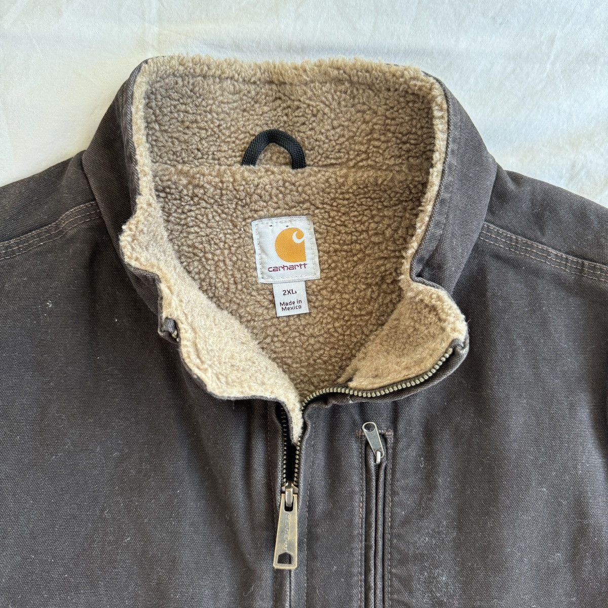 Carhartt Vintage Carhartt Fleece Lined Vest, Brown, XXL Size US XXL / EU 58 / 5 - 2 Thumbnail