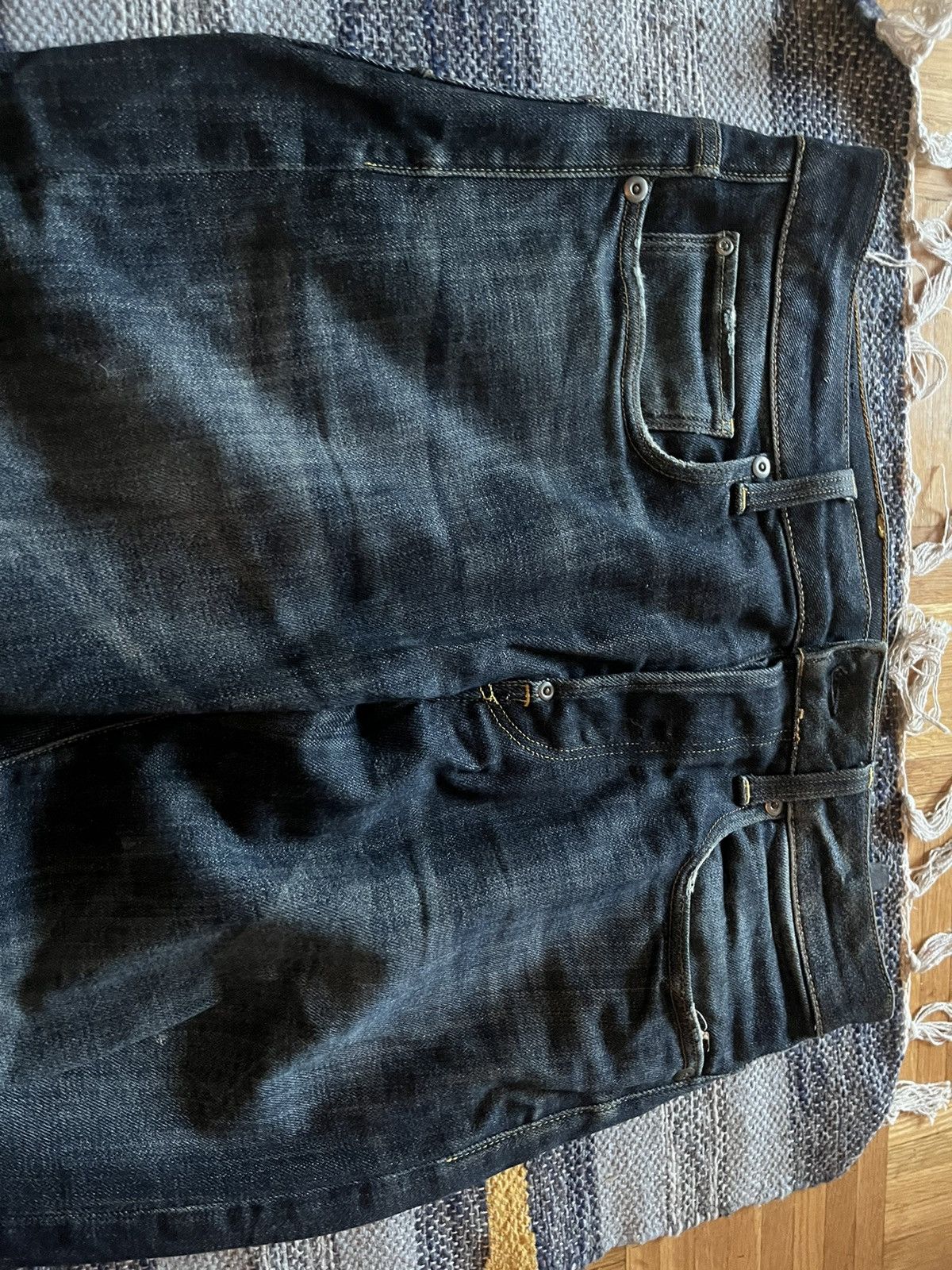 G-Star G-Star Dark Denim Straight Legged Jeans Size US 32 / EU 48 - 3 Thumbnail