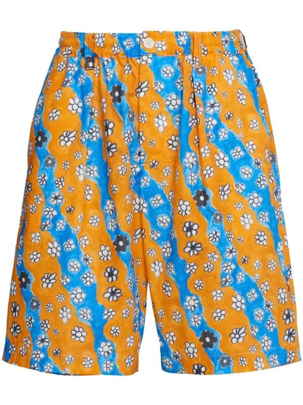 Marni Floral shorts with pattern by artist Flaminia Veronesi Size US 34 / EU 50 - 1 Thumbnail