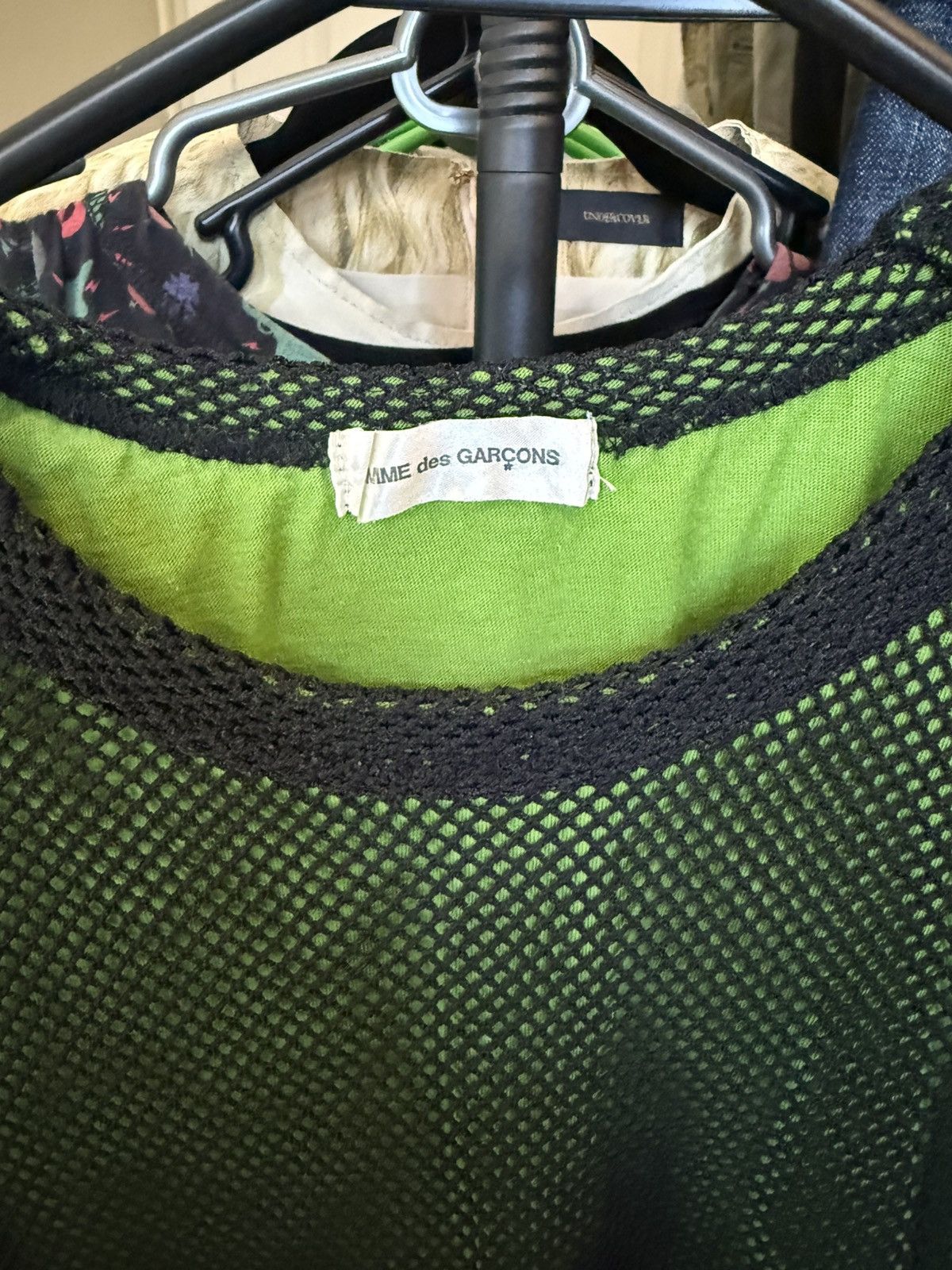 Comme des Garcons Comme Des Garçons Mesh Double Layer Shirt Green/Black Size XS / US 0-2 / IT 36-38 - 3 Thumbnail