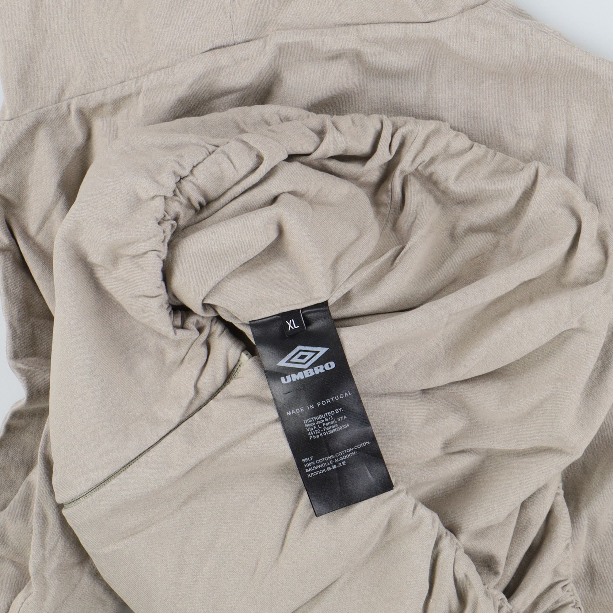 Slam Jam × Umbro Beige Crest Logo Oversized Zip Hoodie Size US XL / EU 56 / 4 - 6 Thumbnail