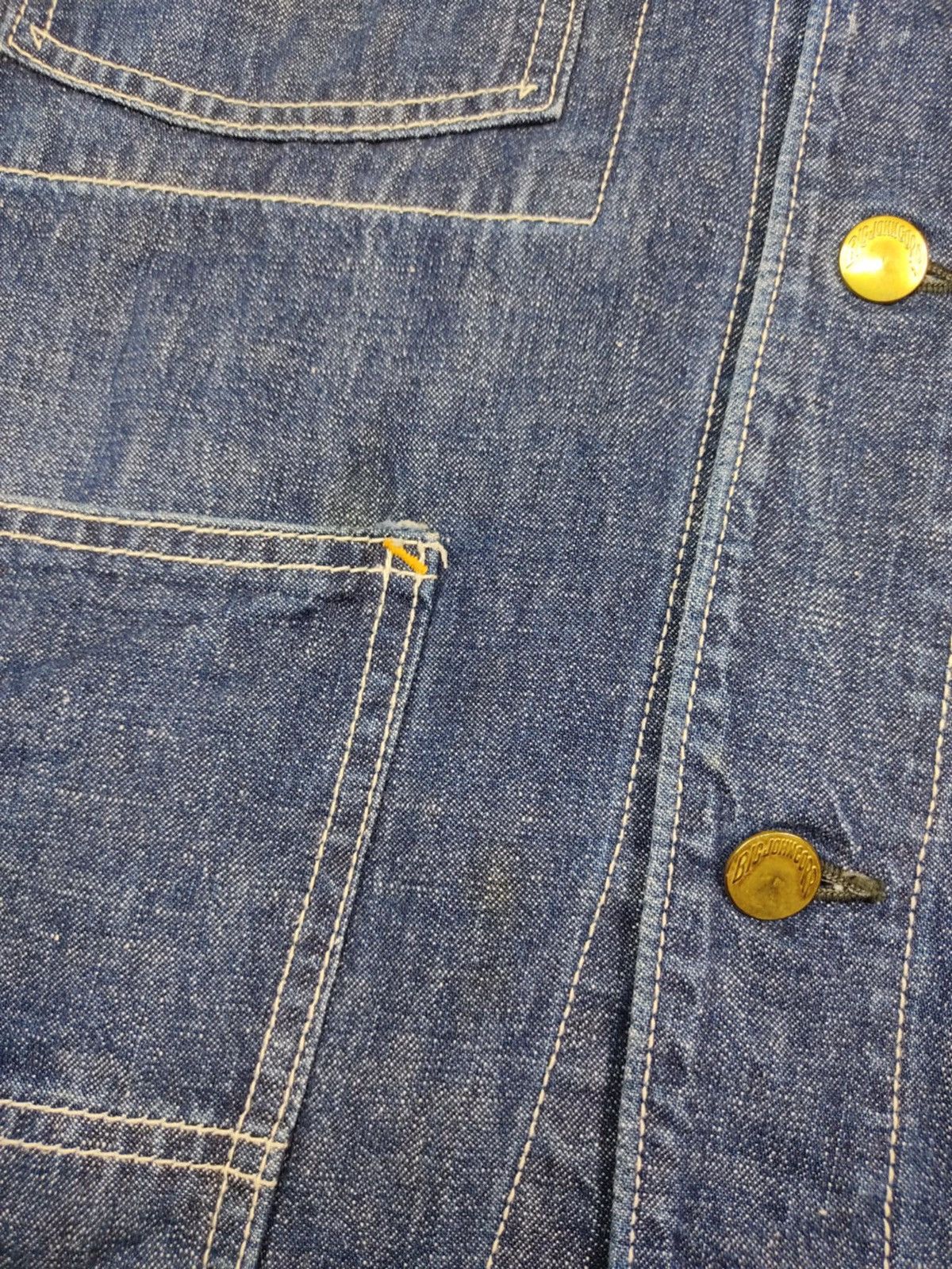 Big John × Vintage RARE Vintage BIG JOHN Denim Cactus Indigo Caverall Jacket Size US L / EU 52-54 / 3 - 8 Thumbnail