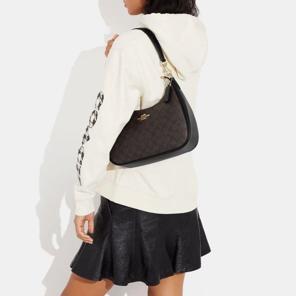 Coach NWT COACH Teri Hobo Bag In Signature Canvas CK161 Size ONE SIZE - 6 Thumbnail