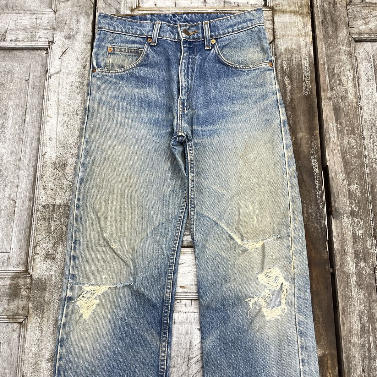 Levi's Vintage Levis 607 Oren tag Distressed Jeans wc 370 Size US 28 / EU 44 - 3 Thumbnail