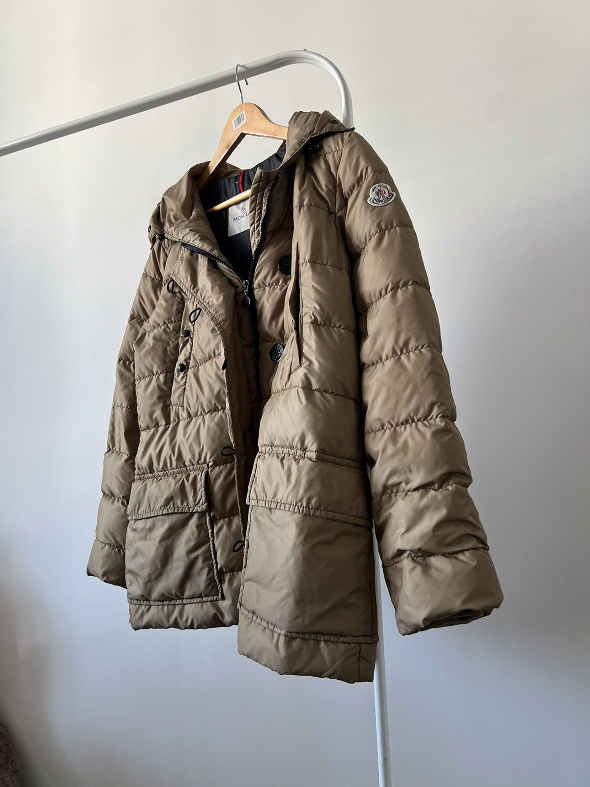 Moncler Moncler Puffer Down Jacket Beige Size 3 Large Size L / US 10 / IT 46 - 3 Thumbnail