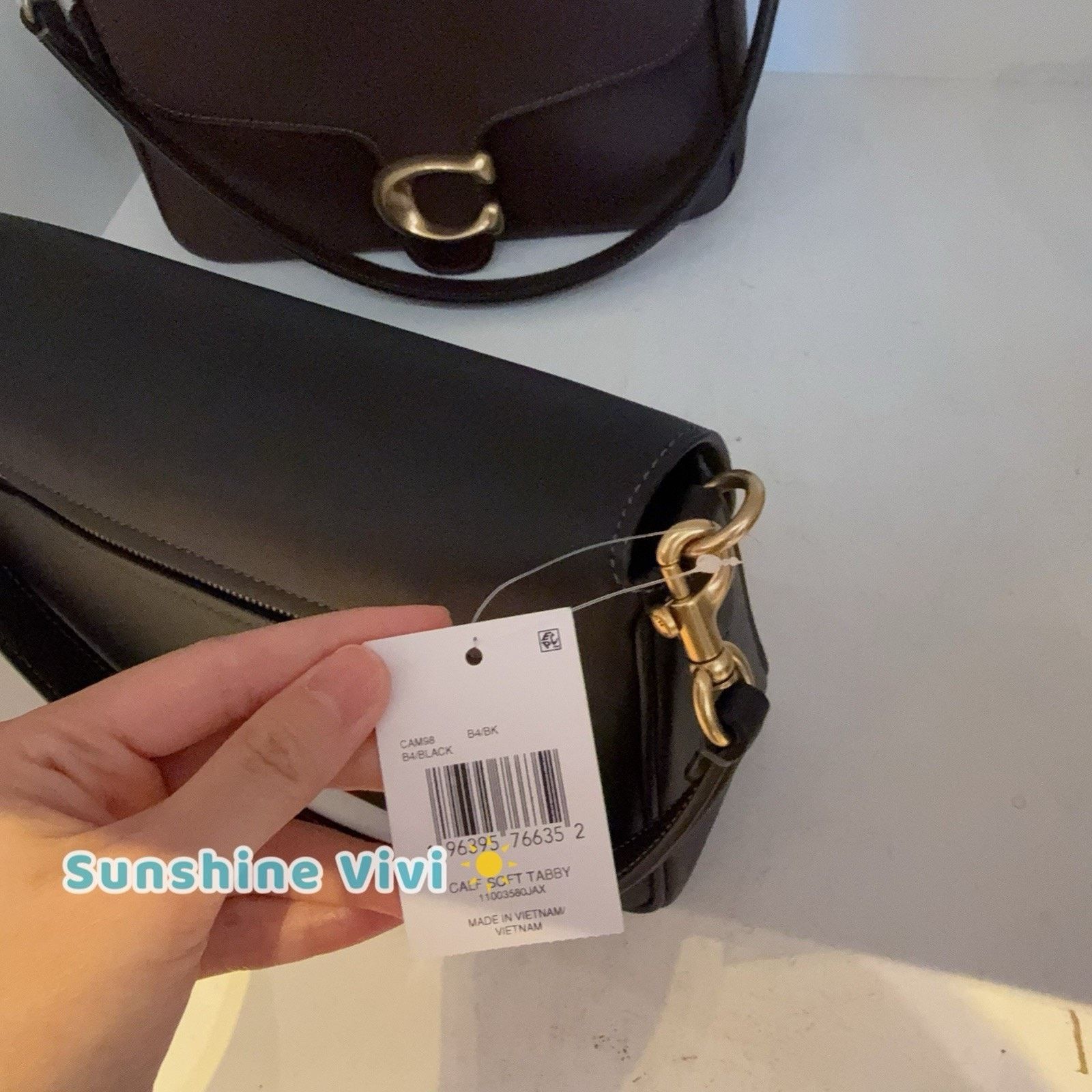 Coach NWT Coach Soft Tabby CAM98 black Shoulder Bag Smooth Leather Size ONE SIZE - 3 Thumbnail