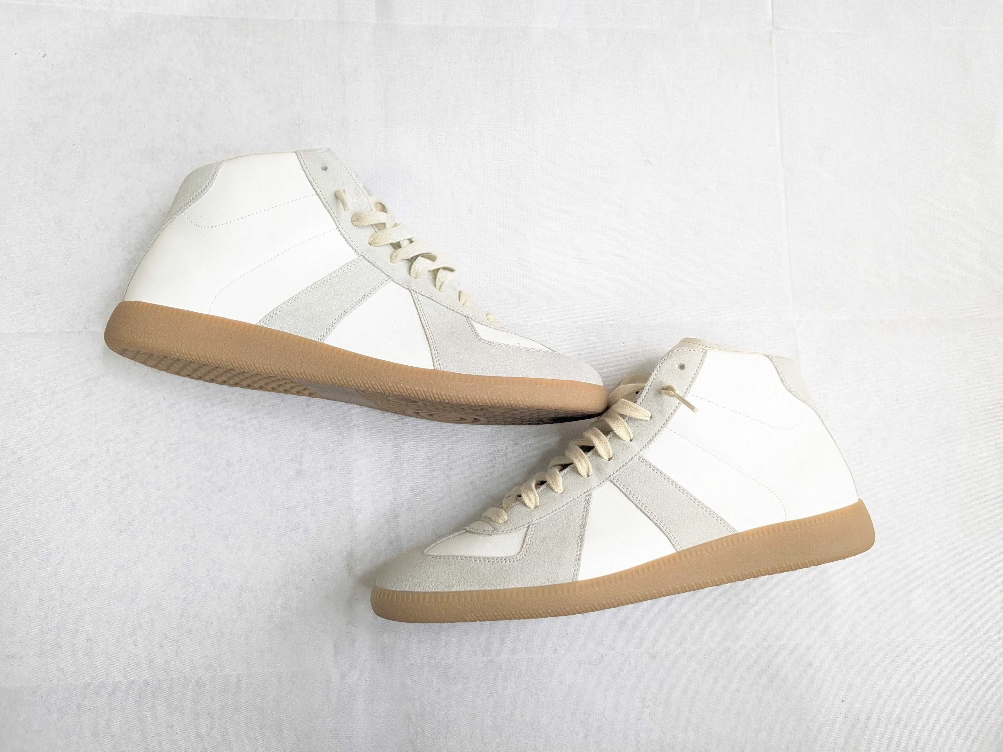 Maison Margiela Maison Margiela Replica GAT White Gray 13 46 High Tops Size US 13 / EU 46 - 1 Thumbnail