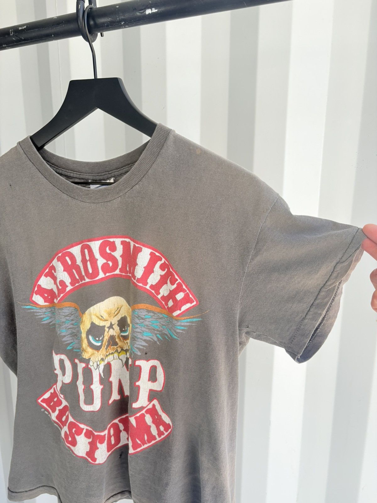 Band Tees Thrashed Aerosmith Faded Shirt Distressed Grunge Band Size US M / EU 48-50 / 2 - 3 Thumbnail