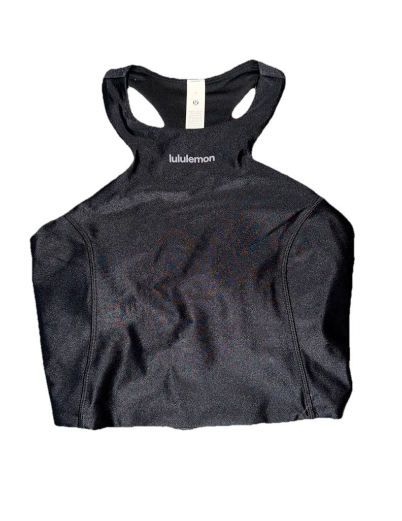 Lululemon LULULEMON SATIN SHINE TANK TOP B/C CUP WORDMARK BLACK SIZE 2 Size XS / US 0-2 / IT 36-38 - 2 Thumbnail