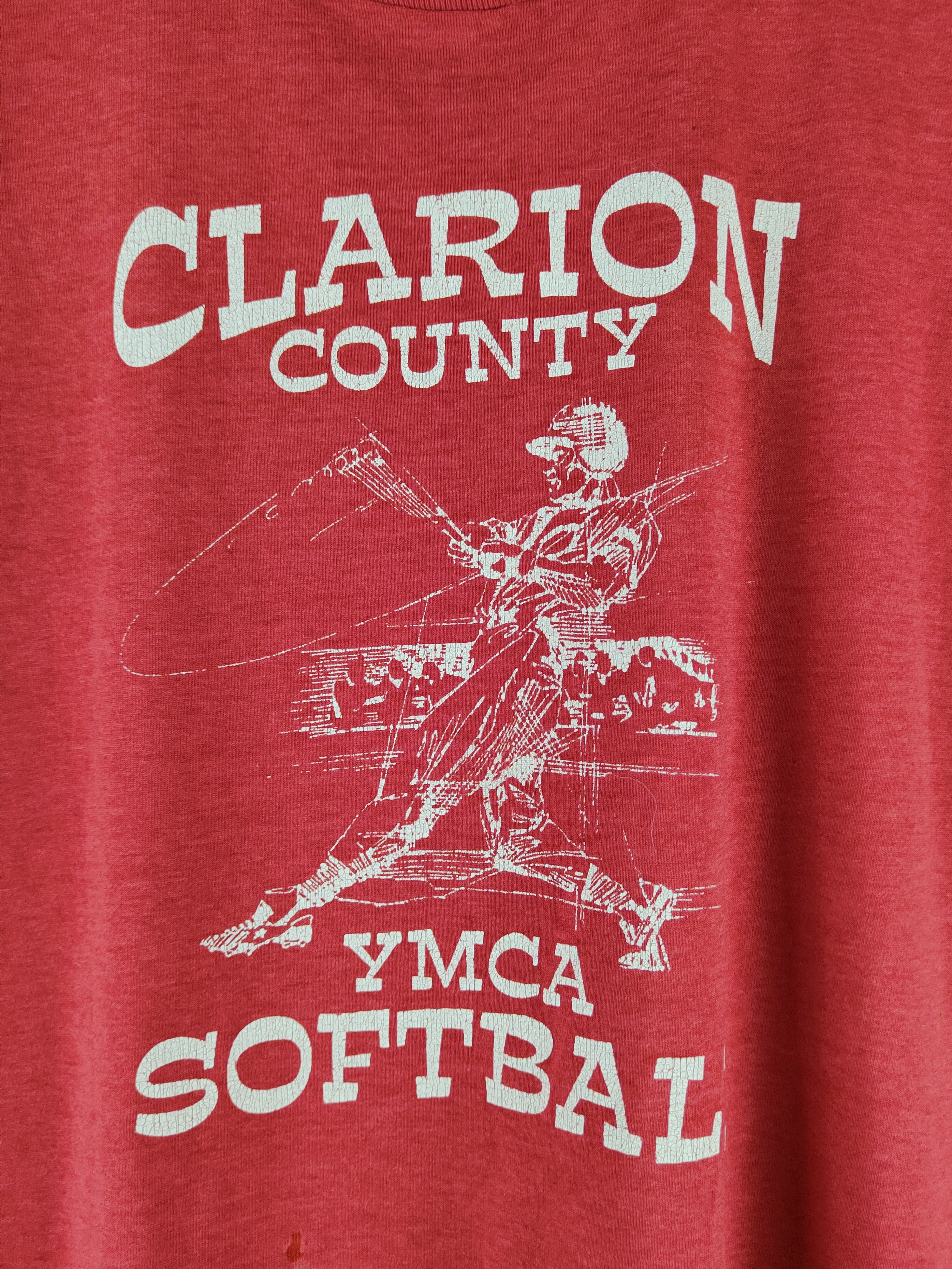 Vintage vintage clarion country ymca softball Red T-shirts #S2872 Size US L / EU 52-54 / 3 - 3 Thumbnail