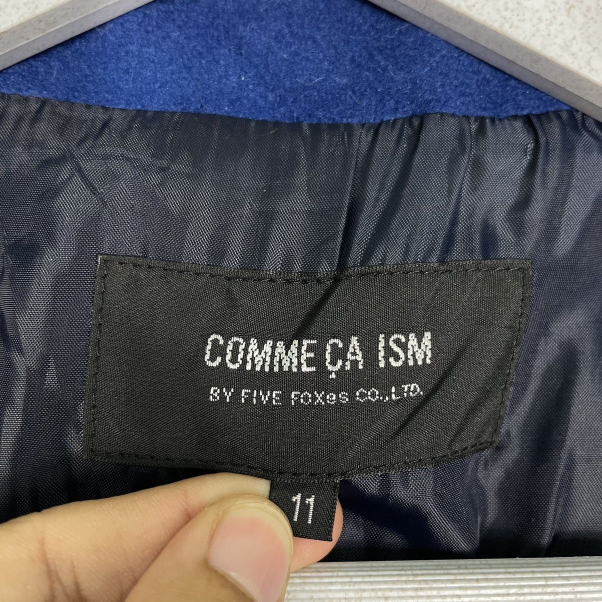 Comme Ca Ism × Japanese Brand 💥COMME CA ISM OVERCOAT BUTTON ROYAL BLUE JACKET Size US L / EU 52-54 / 3 - 12 Thumbnail