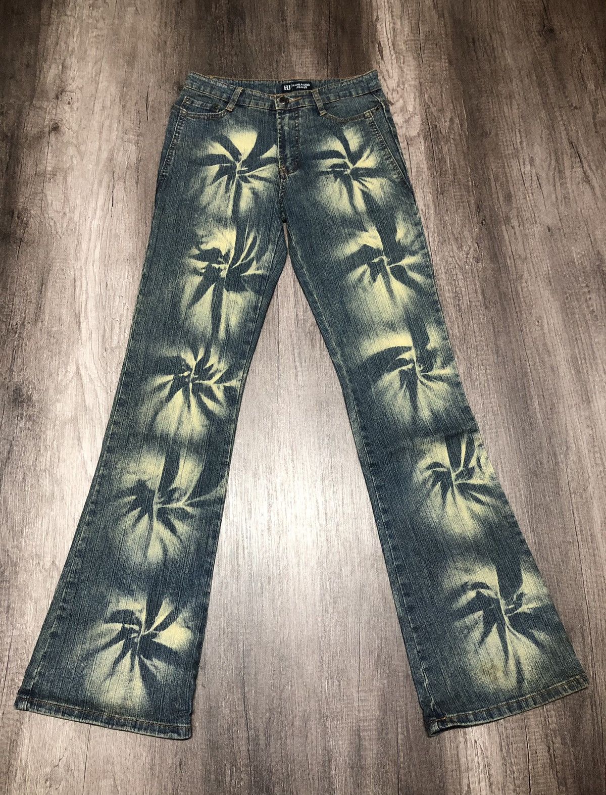 Hysteric Glamour × Japanese Brand HJ Haph Azard Flare Jeans Hysteric Design Size 28" / US 6 / IT 42 - 2 Thumbnail