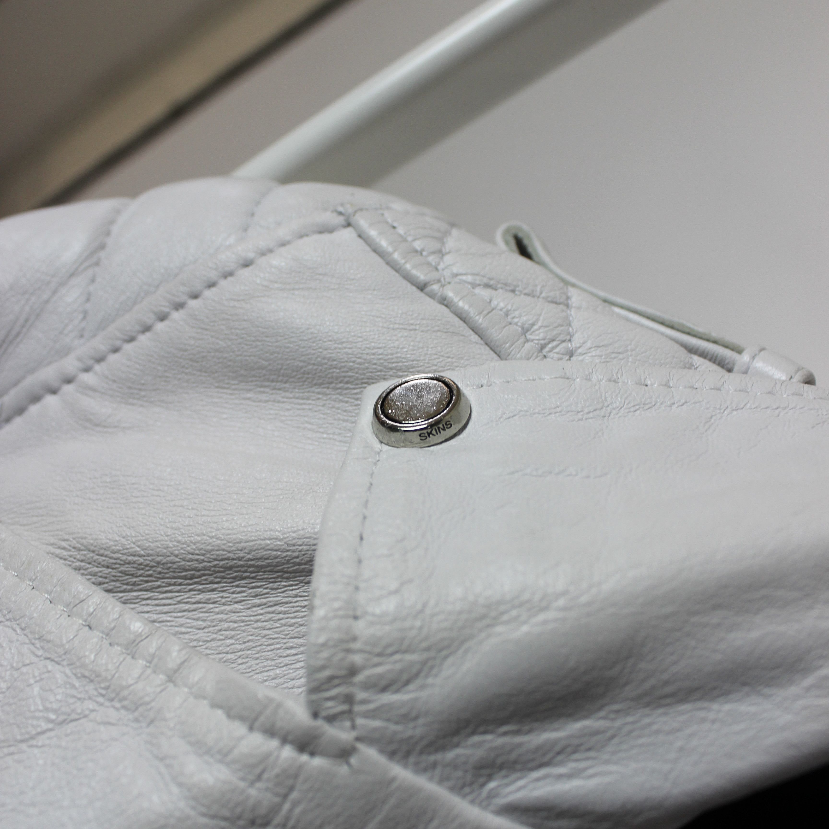 Boda Skins Boda Skins leather bike jacket US 6 M white Size M / US 6-8 / IT 42-44 - 9 Thumbnail