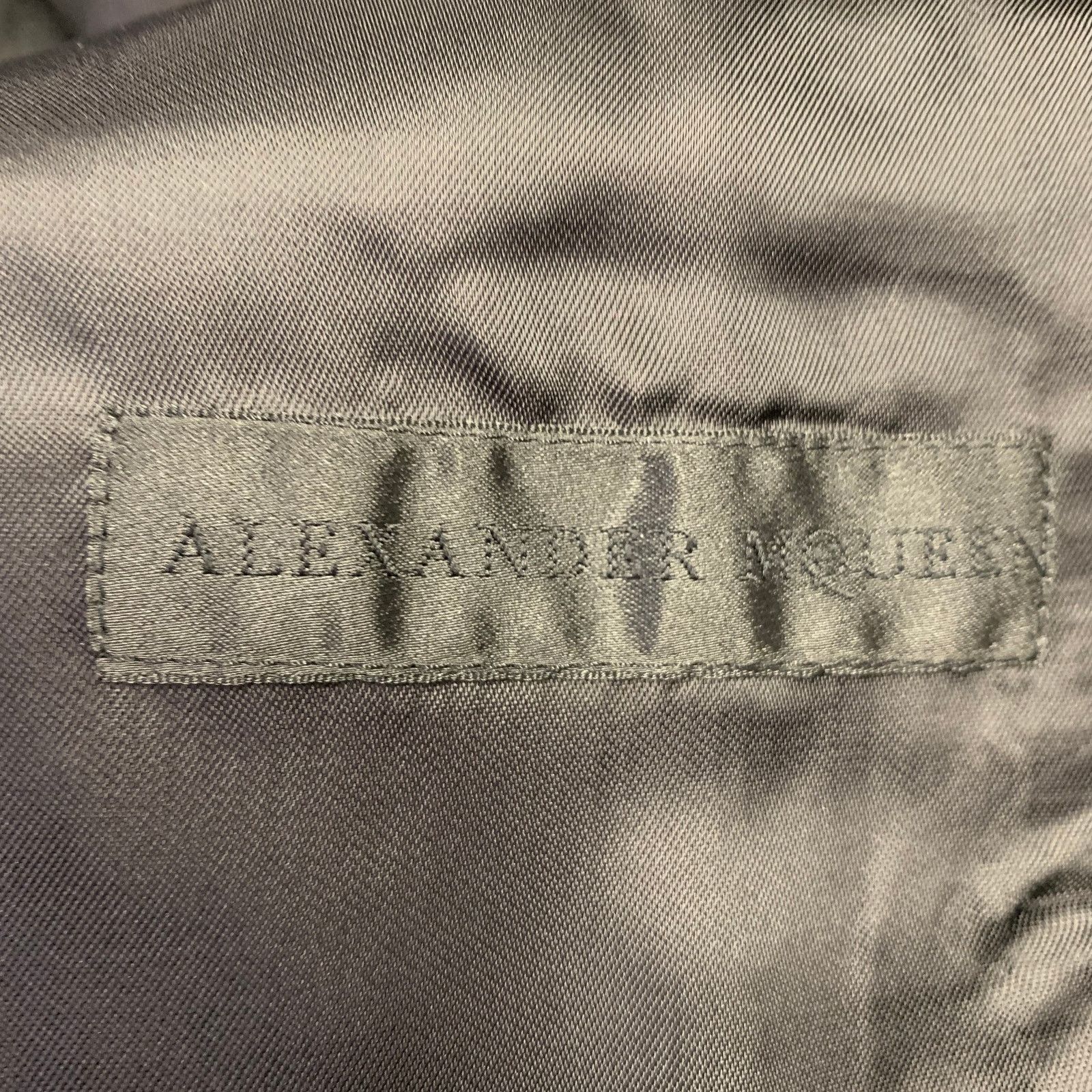 Alexander McQueen Size 40 Black Jacquard Wool Blend Sport Coat Size 40R - 7 Thumbnail