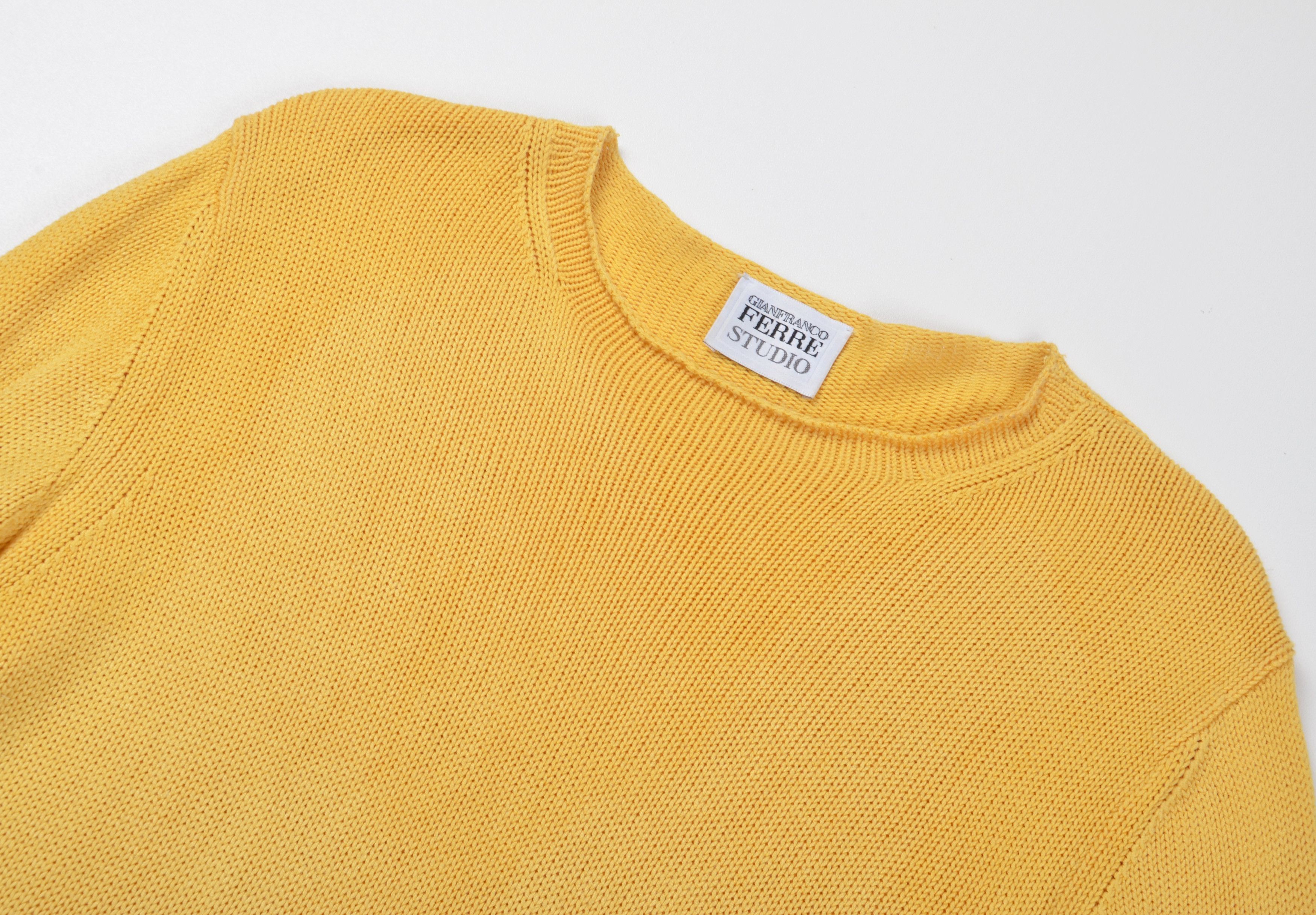 Gianfranco Ferre Gianfranco Ferre Studio Vintage 90's Silk Knitted Jumper Size L / US 10 / IT 46 - 5 Thumbnail