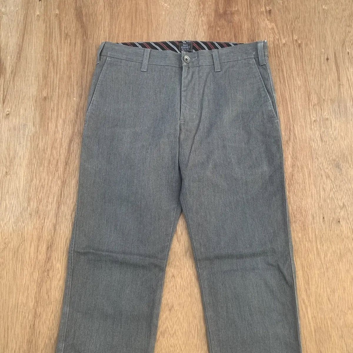Edwin ⚡️ FLASH SALE ⚡️EDWIN KHAKI REGULAR FIT TROUSERS BLANK PANTS Size US 30 / EU 46 - 2 Thumbnail