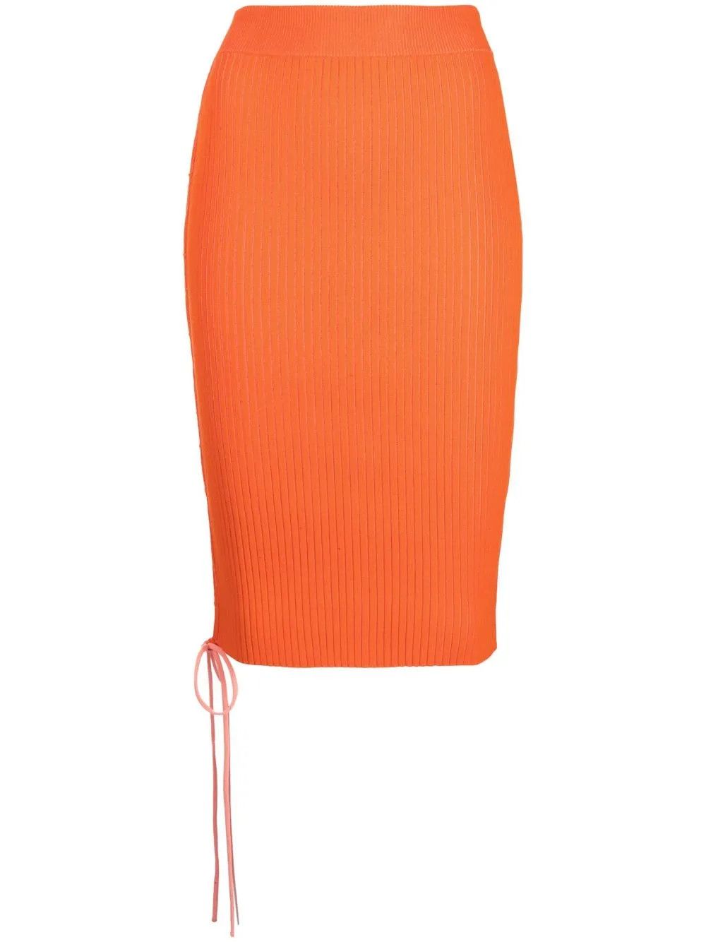 Off-White o1y1225 Midi Skirt in Orange Size 25" / US 0 / IT 36 - 1 Thumbnail