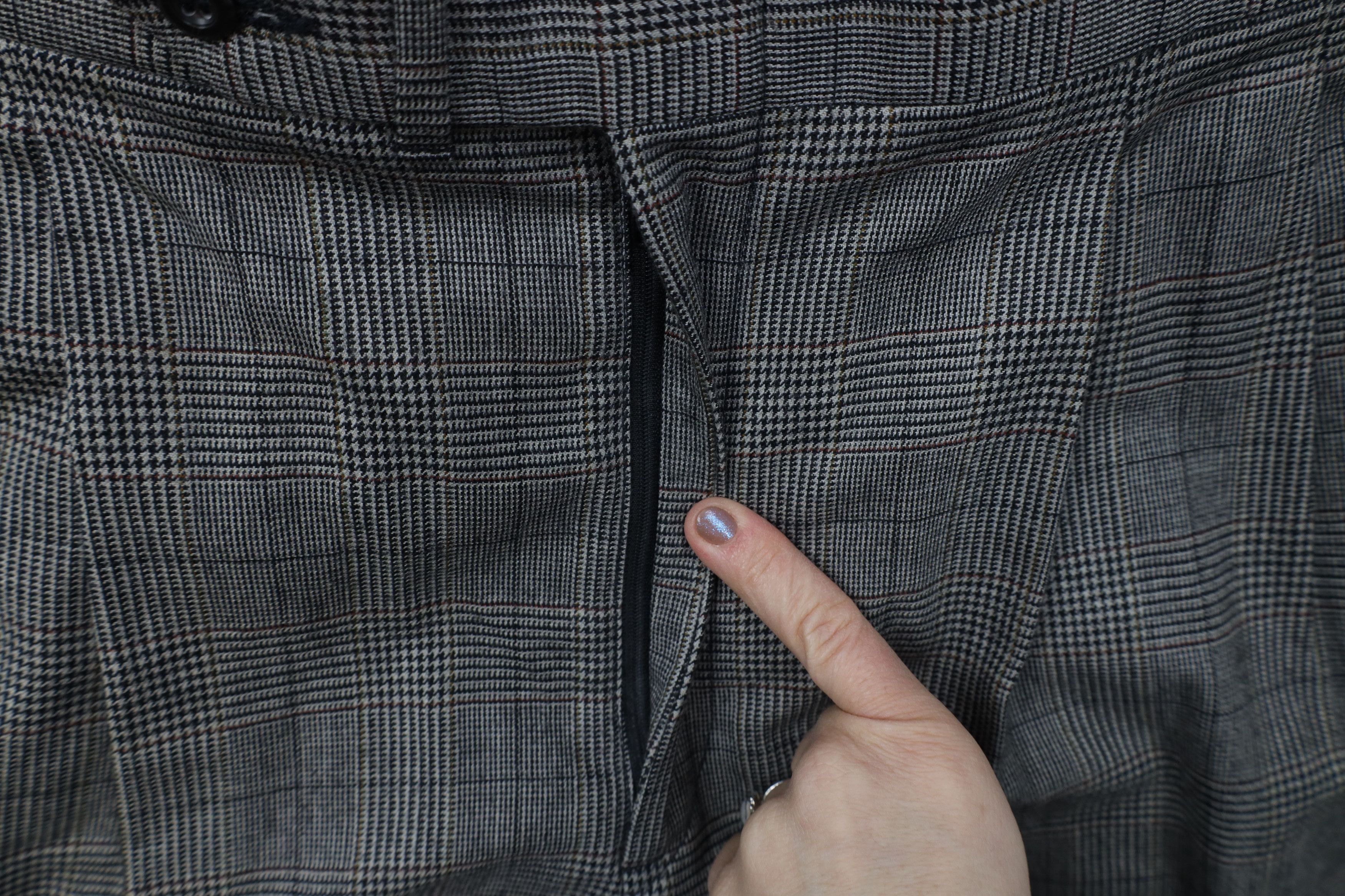 Vintage Vintage 70s Streetwear Knit Wide Leg Chino Pants Plaid USA Size US 34 / EU 50 - 5 Thumbnail