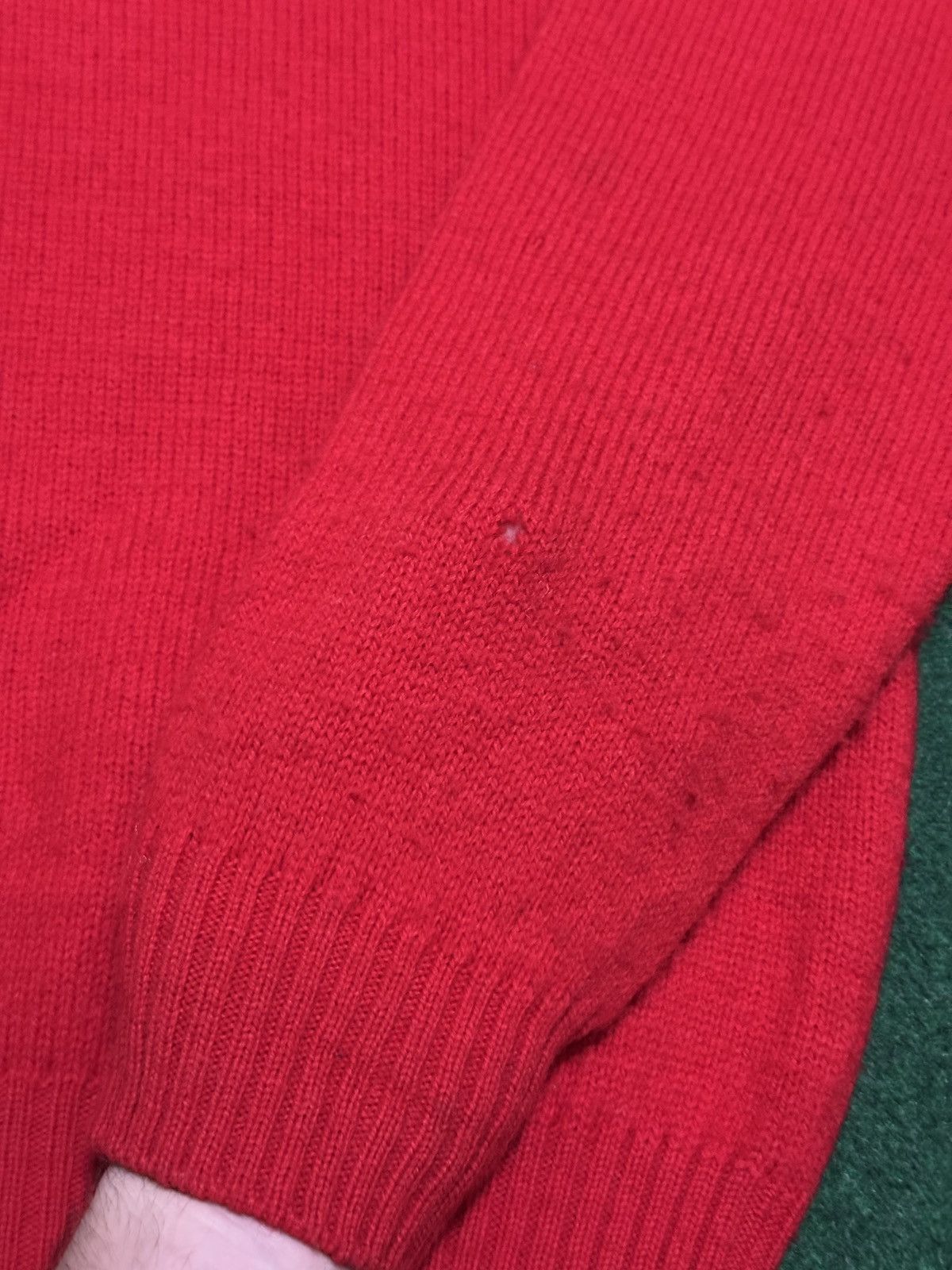 L.L. Bean LL Bean True Vintage Red Wool Pullover Polo 22x25 Sweater Size US L / EU 52-54 / 3 - 10 Thumbnail