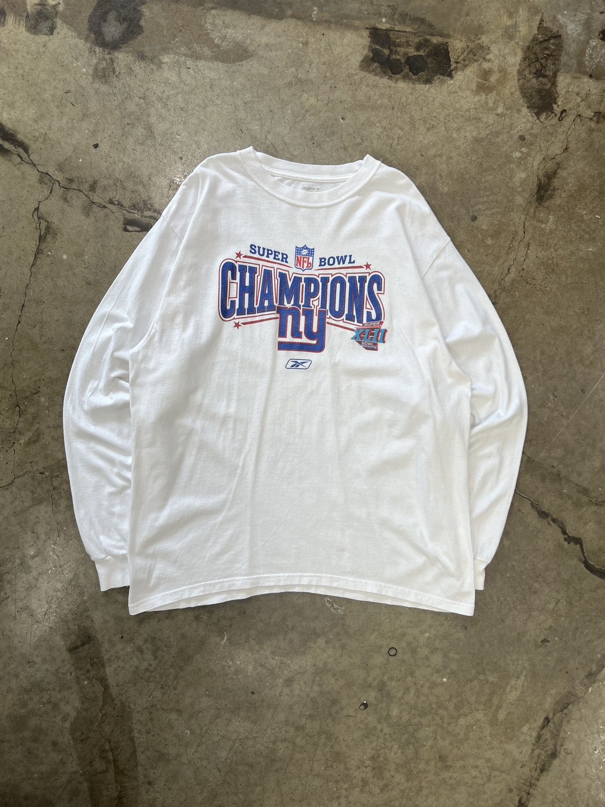 NFL Vintage Reebok Super Bowl Champions XLII LS Tee XXL Size US XXL / EU 58 / 5 - 2 Thumbnail